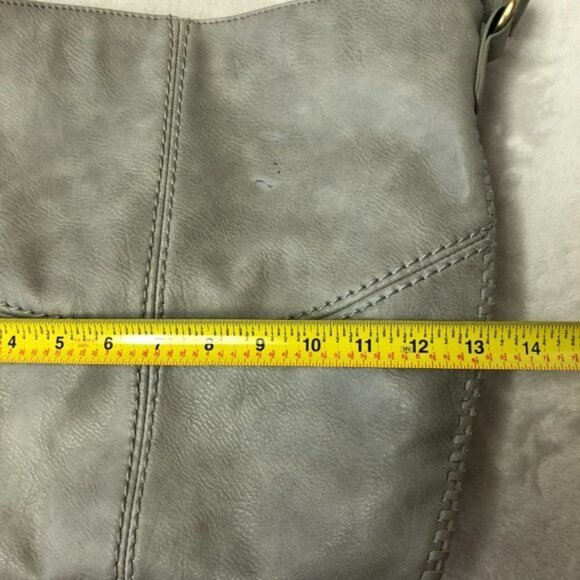 ANTIK Kraft Grey Stitched Hobo Purse - Picture 15 of 16